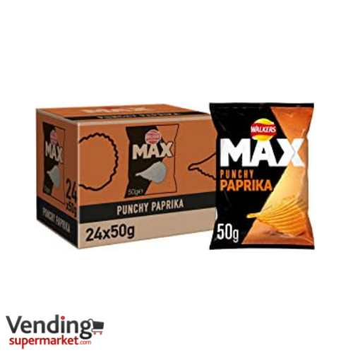 Walkers Max Paprika Flavour Crisps (24) £16.88