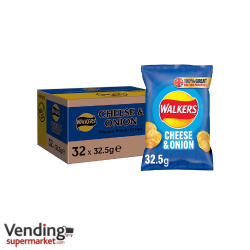 Walkers Cheese and Onion Crisps (32 Bags) £20.40