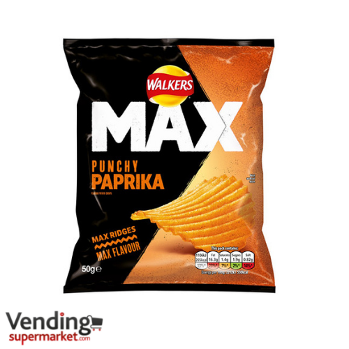 Walkers Max Paprika Flavour Crisps (24) £16.88