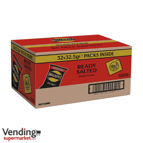 Walkers Ready Salted Crisps (32x32.5g) £18.36