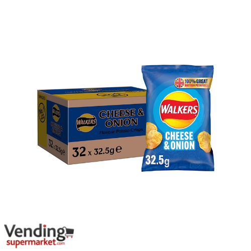Walkers Cheese and Onion Crisps (32 Bags) £18.36